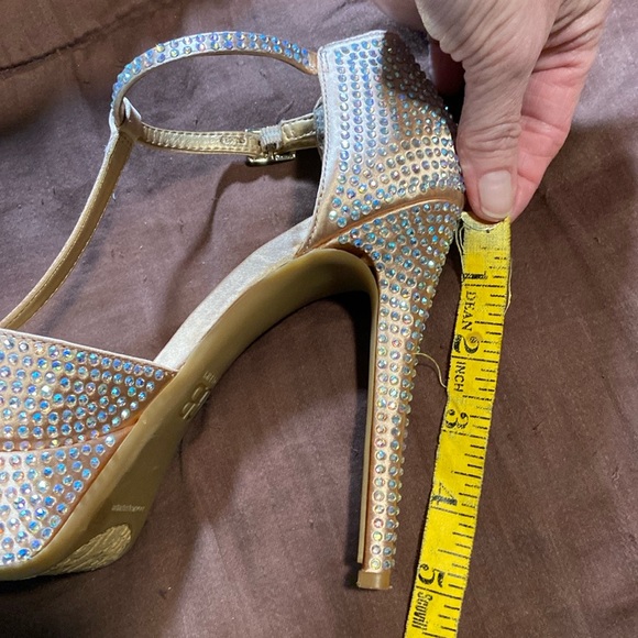 Platform Peep-Toe Sparkly Heels.  Gianni Bini Brand. EUC - Picture 10 of 16